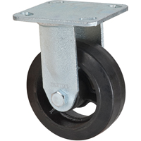 Roulette moul&eacute;, Fixe, 5" (127 mm), Caoutchouc, 440 lb (199 kg) Superchem Industries