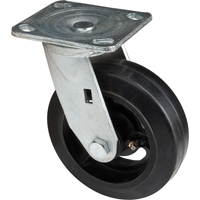 Mold-on Caster, Swivel, 6" (152.4 mm), Rubber, 550 lbs. (249 kg.) Superchem Industries