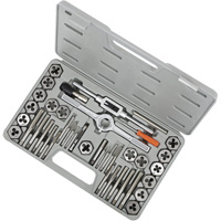 Jeu de taraud & fili&egrave;re SAE en acier rapide TD40H, 40 Morcea Superchem Industries