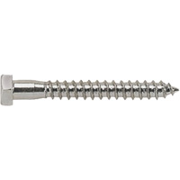 Lag Bolt, 3/8" x 4" L, Zinc Plated Superchem Industries