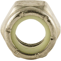 Nylon Lock Nut, 1/2" Dia., Stainless Steel, Fine Superchem Industries