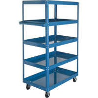 Shelf Carts , 5 Tiers, 18" W x 61" H x 30" D, 900 lbs. Capacity Superchem Industries