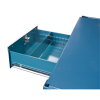 Mobile Service Cart, 2 Tiers, 24" W x 57" H x 40" D, 1200 lbs. Capacity Superchem Industries