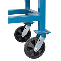 Elevated Platform Trucks, 48" L x 24" W, 2000 lbs. Capacity, Nylon Casters Superchem Industries