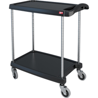 myCart Utility Cart, 2 Tiers, 16" x 35-1/2" x 27", 300 lbs. Capacity Superchem Industries