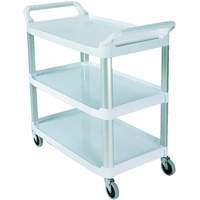 Open-Sided Shelf Cart, 3 Tiers, 40" x 37" x 20", 300 lbs. Capacity Superchem Industries