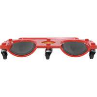 Socle roulant pour les genoux, Plastique, Rouge, Capacit&eacute; 350 lb Superchem Industries