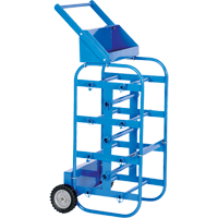 Portable Wire Reel Caddy, Steel, 11 Rod, 19-1/2" W x 43-1/4" H x 17-1/2" D, 150 lbs. Capacity Superchem Industries