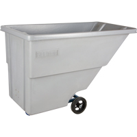 Tilt Truck, Polyethylene, 0.625 cu. yd., 500 lbs. Load Capacity Superchem Industries