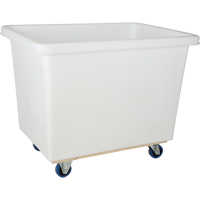 Tapered Wall Box Truck, White Polyethylene, 43" L x 30" W x 34" H, 16 cu. ft. Volume, 600 lbs. Capacity Superchem Industries