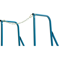 Trailer Access Rolling Ladder with Rails, 4 Steps, 22" Step Width, 37" Platform Height, Steel Superchem Industries