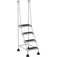 Stop-Step Ladders, 4 Steps, 16" Step Width, 38-3/16" Platform Height, Steel Superchem Industries
