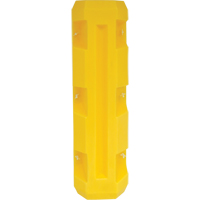 Slim Column Protector, 6" x 6" Inside Opening, 12" L x 12" W x 42" H, Yellow Superchem Industries