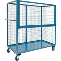 Wire Mesh Stock Truck, Steel, 24" x 55" x 36", 1200 lbs. Capacity Superchem Industries