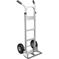 Knocked Down Hand Truck, Dual Handle, Aluminum, 50-5/8" Height, 500 lbs. Capacity Superchem Industries