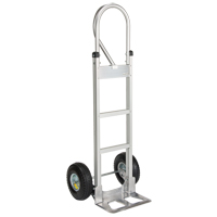 Knocked Down Hand Truck, P-Handle Handle, Aluminum, 52-1/8" Height, 500 lbs. Capacity Superchem Industries