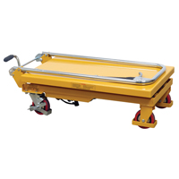 Hydraulic Scissor Lift Table, 17.75" L x 27.5" W/27-1/2" L x 17-3/4" W, Steel, 330 lbs. Capacity Superchem Industries