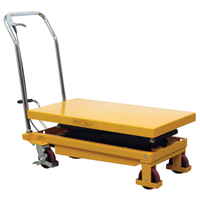 Hydraulic Scissor Lift Table, 19.5" L x 35.5" W/35-1/2" L x 19-1/2" W, Steel, 770 lbs. Capacity Superchem Industries
