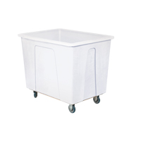 Box Truck, White Polyethylene, 46" L x 34" W x 40" H, 25 cu. Ft. Volume, 600 lbs. Capacity Superchem Industries