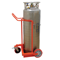 Large Liquid Gas Cylinder Truck LCC, Polyurethane Wheels, 20" W x 20" D Base, 1000 lbs. Superchem Industries