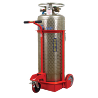 Large Liquid Gas Cylinder Truck LCC, Polyurethane Wheels, 20" W x 20" D Base, 1000 lbs. Superchem Industries