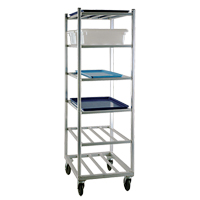 Shelf Cart, 6 Tiers, 20-7/8" W x 67" H x 27" D, 450 lbs. Capacity Superchem Industries