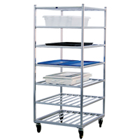 Shelf Cart, 7 Tiers, 28-1/2" W x 69" H x 32" D, 525 lbs. Capacity Superchem Industries