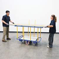 Horizontal Panel Cart, 63-7/16" x 28-1/2" x 40-15/16", 2000 lbs. Capacity Superchem Industries