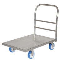 Platform Truck, 36" L x 24" W, 2000 lbs. Capacity, Polyurethane Casters Superchem Industries