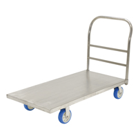 Platform Truck, 48" L x 24" W, 2000 lbs. Capacity, Polyurethane Casters Superchem Industries
