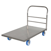 Platform Truck, 48" L x 30" W, 2000 lbs. Capacity, Polyurethane Casters Superchem Industries