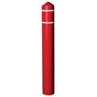 Enveloppe lisse pour butoir avec bandes r&eacute;fl&eacute;chissantes, 4" dia. x 56" l, Rouge Superchem Industries