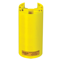 Polyethylene Rack Guard, 5" W x 6" L x 8" H, Yellow Superchem Industries
