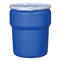 Nestable Polyethylene Drum, 10 US gal (8.33 imp. gal.), Open Top, Blue Superchem Industries