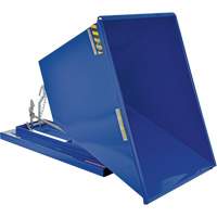 Self-Dumping Hopper, Steel, 1 cu.yd., Blue Superchem Industries