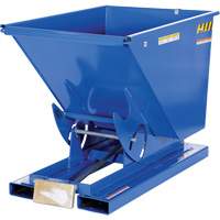 Self-Dumping Hopper, Steel, 1/2 cu.yd., Blue Superchem Industries