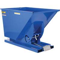 Self-Dumping Hopper, Steel, 1-1/2 cu.yd., Blue Superchem Industries