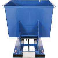 Self-Dumping Hopper, Steel, 1-1/2 cu.yd., Blue Superchem Industries