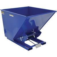 Self-Dumping Hopper, Steel, 2 cu.yd., Blue Superchem Industries