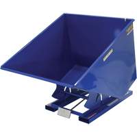 Self-Dumping Hopper, Steel, 2 cu.yd., Blue Superchem Industries