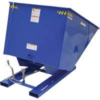Self-Dumping Hopper, Steel, 2 cu.yd., Blue Superchem Industries