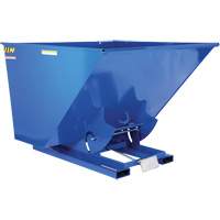 Self-Dumping Hopper, Steel, 2-1/2 cu.yd., Blue Superchem Industries
