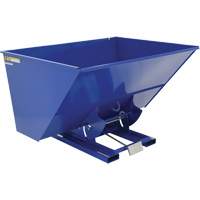 Self-Dumping Hopper, Steel, 3 cu.yd., Blue Superchem Industries