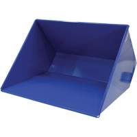 Self-Dumping Hopper, Steel, 3 cu.yd., Blue Superchem Industries