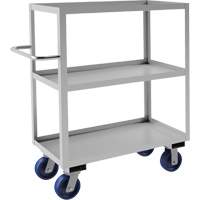 Chariot avec tablettes de calibre industriel, 3 Tiers, 18-1/8" la x 47" h x 42" p, Capacit&eacute; 1200 lb Superchem Industries
