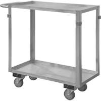 Chariot avec tablettes de calibre industriel, 2 Tiers, 16-3/4" la x 34" h x 36-7/16" p, Capacit&eacute; 600 lb Superchem Industries