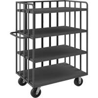 Open Portable Shelf Cart, 4 Tiers, 31-1/8" W x 57-1/2" H x 56-1/8" D, 3600 lbs. Capacity Superchem Industries
