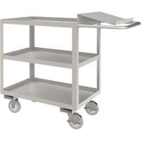 Industrial Grade Order Picking Cart, 39" H x 18-1/8" W x 45" D, 3 Shelves, 1200 lbs. Capacity Superchem Industries