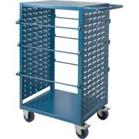 Mobile Wire Spool Cart, Steel, 6 Rod, 21" W x 48" H x 38" D, 1200 lbs. Capacity Superchem Industries