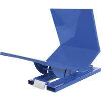 Open Sided Hopper, Steel, 1 cu.yd., Blue Superchem Industries